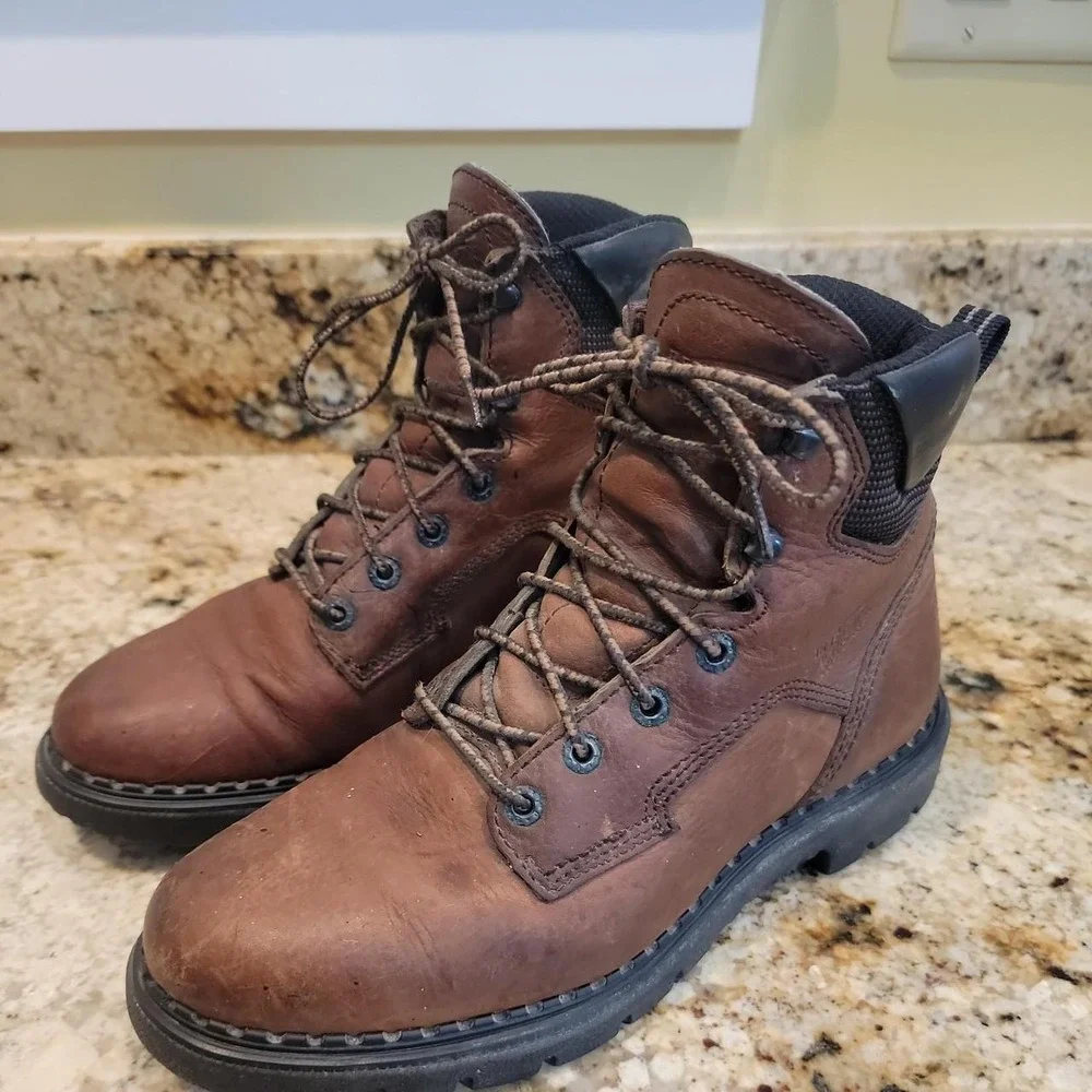 Red Wing 1626 Mens 8.5 D BROWN Leather Work Boots EH Electrical Hazard